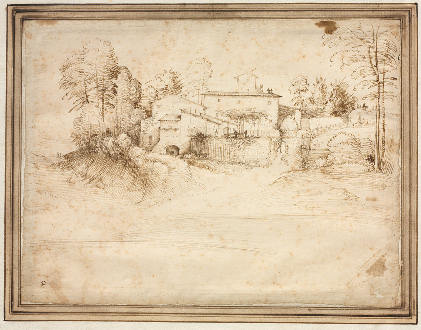 Farmhouse on the Slope of a Hill