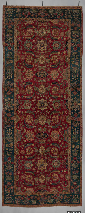 Carpet with Scrolling Vines and Blossoms