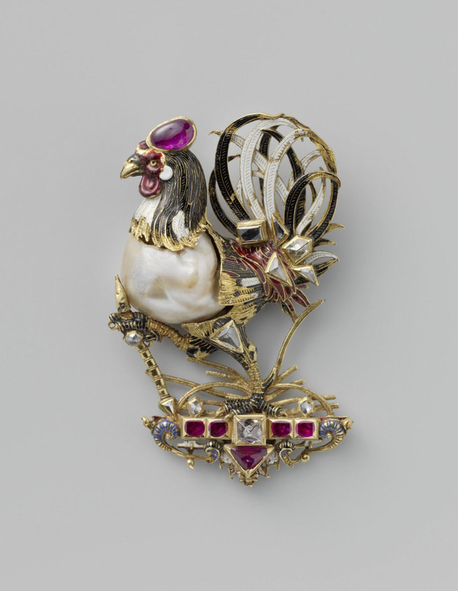 Pendant in the form of a cock