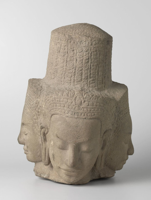 Head of a deity with four faces