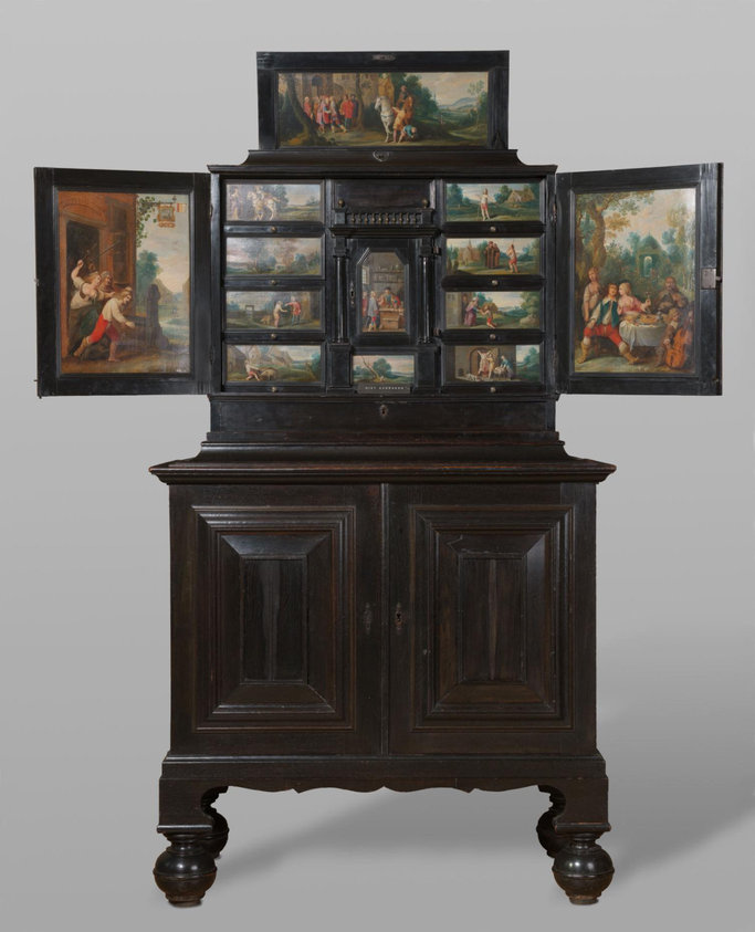Cabinet Decorated with Episodes from the Parable of the Prodigal Son