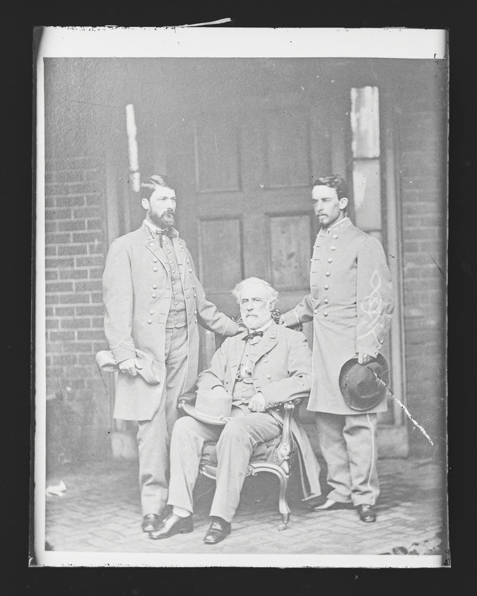 Robert E. Lee and Staff [G.W.C. Lee and Walter H. Taylor]
