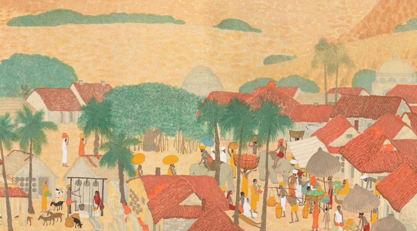 Sceneries in the Tropical Land, by Imamura Shiko, Tokyo National Museum, Japan