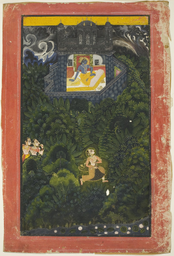 Abhisarika Nayika (Heroine Running to Meet her Lover)