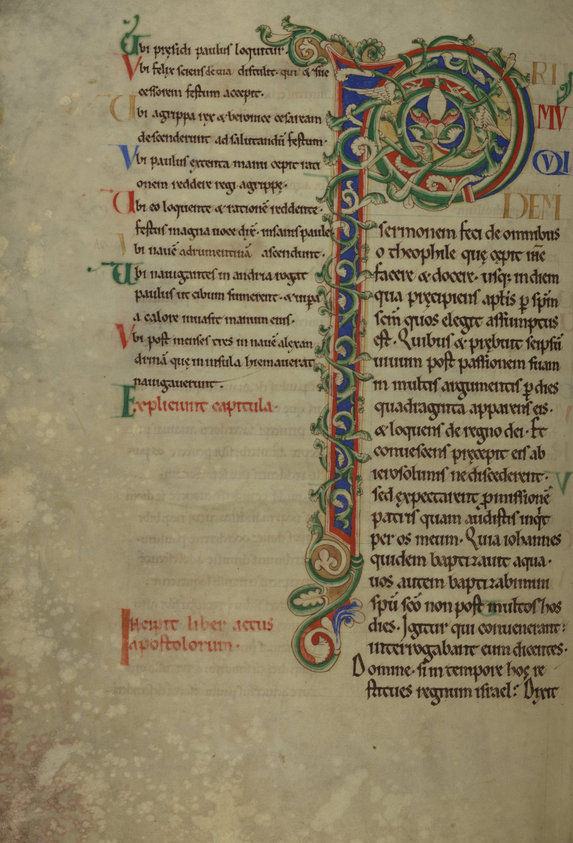Initial "P" (Primum quidem)