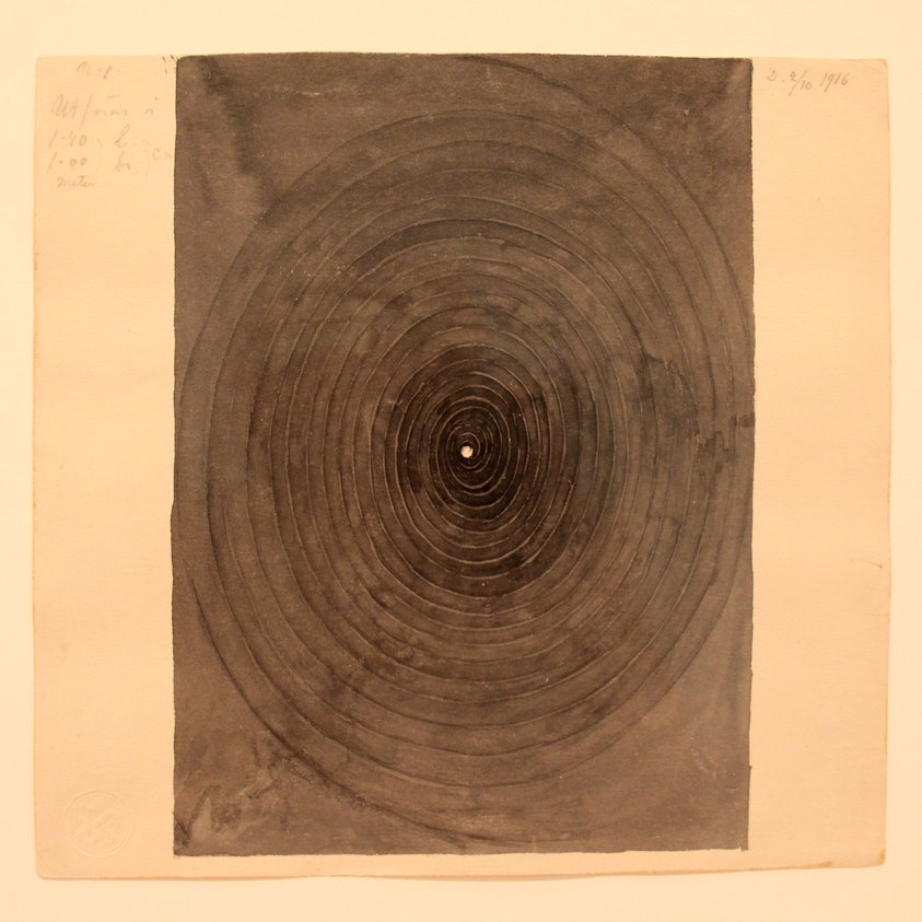 No 1. From "The Parsifal Series", painted 1916. From an exhibition at Moderna Museet, Stockholm.