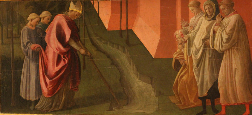St Fredianus Diverts the River Serchio