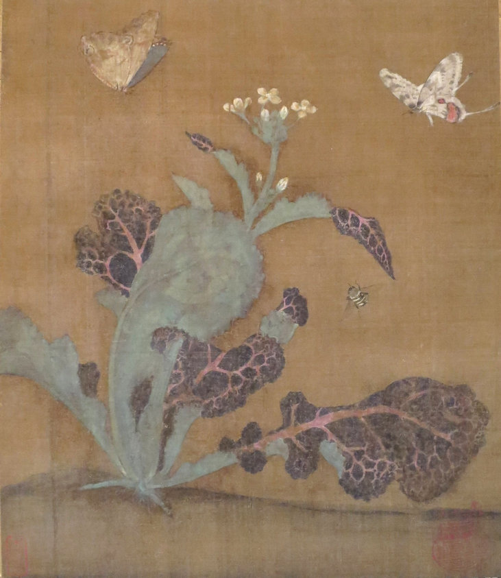 Insects and Flowers, Ming dynasty, 14th-15th century, color on silk, Tokyo National Museum
