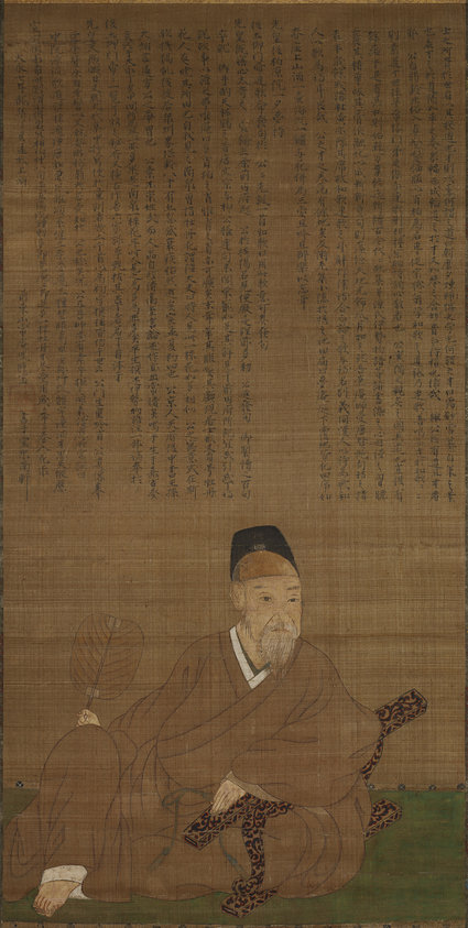 牡丹花肖柏像（重要文化財、東京国立博物館蔵）