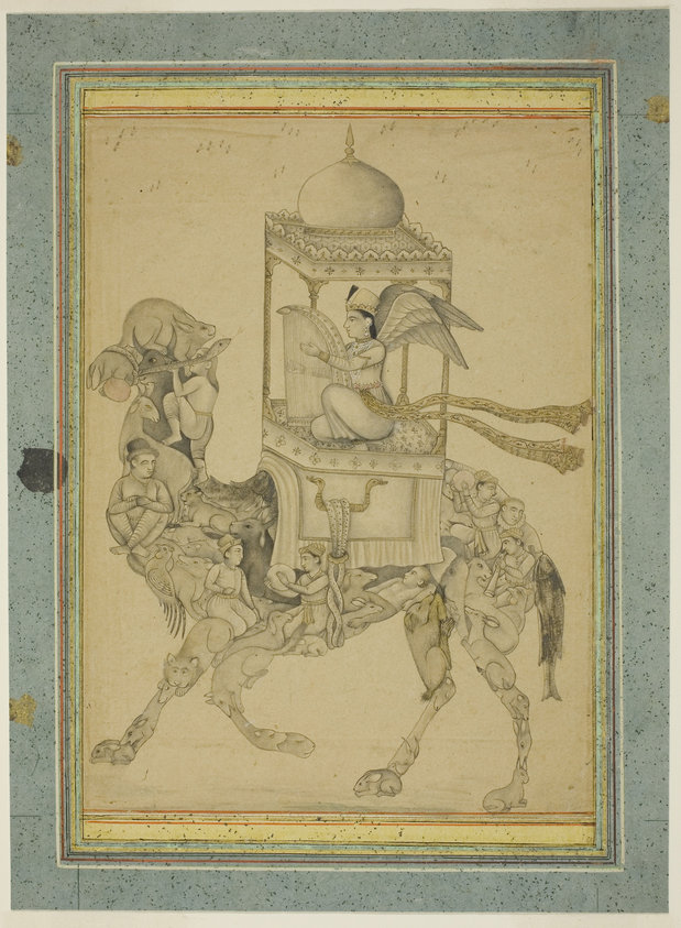 Angel (Peri) Riding a Composite Camel