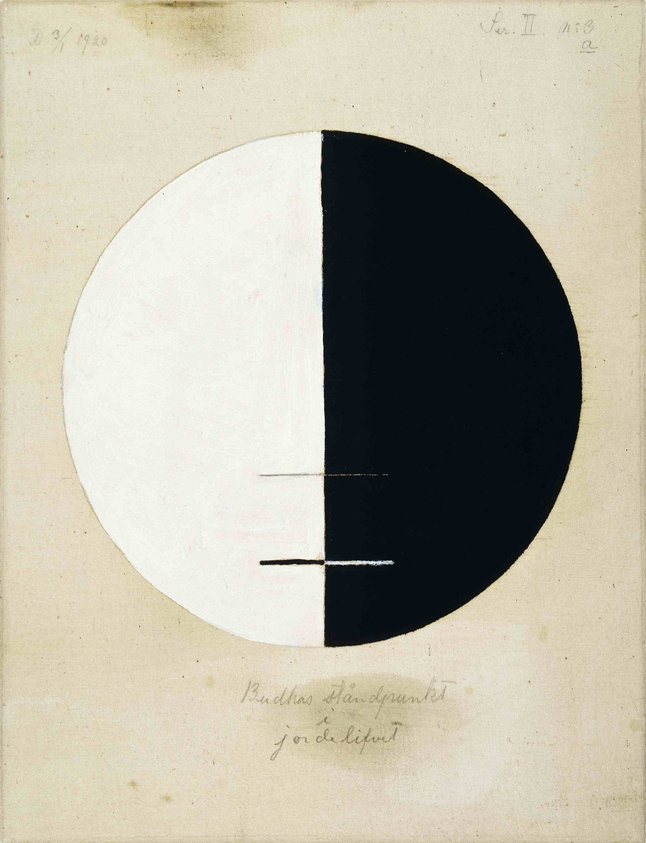 Hilma af Klint, Buddha’s Standpoint in the Earthly Life, No. 3a, (1920), courtesy Hamburger Bahnhof
